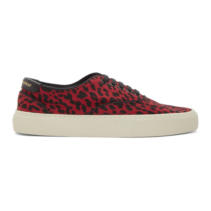 red leopard sneakers