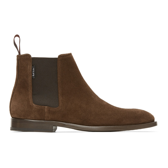 PS by Paul Smith Brown Suede Gerald Chelsea Boots