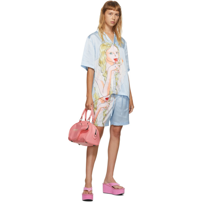 Im Sorry by Petra Collins SSENSE Exclusive Blue Graphic Shirt and Shorts Set