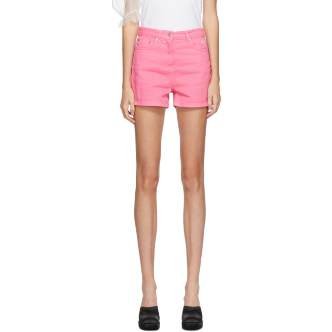 MSGM Pink Denim Cupid Shorts
