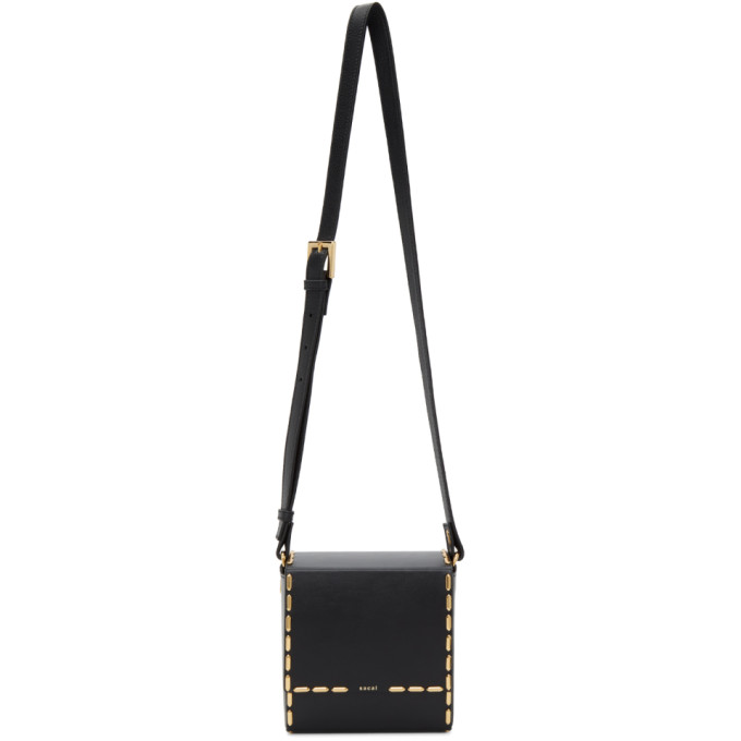 Sacai Black Classic Box Shoulder Bag