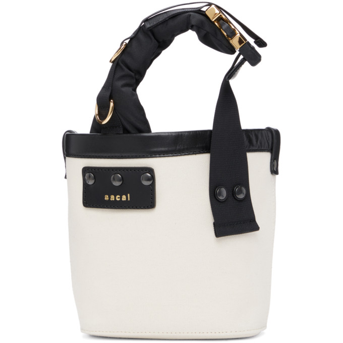 SACAI SACAI WHITE MICRO HYBRID MARCHE TOTE
