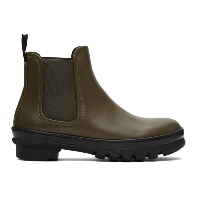 Legres Khaki Garden Chelsea Boots