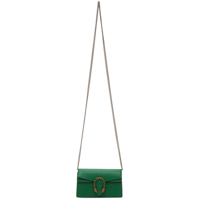 gucci dionysus wallet on chain green