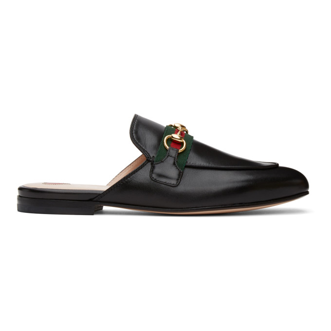 gucci black princetown slippers