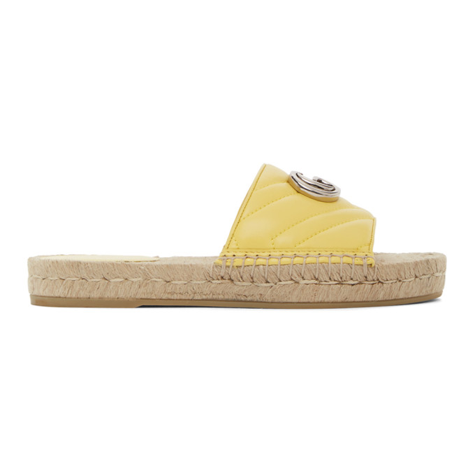 gucci yellow sandals
