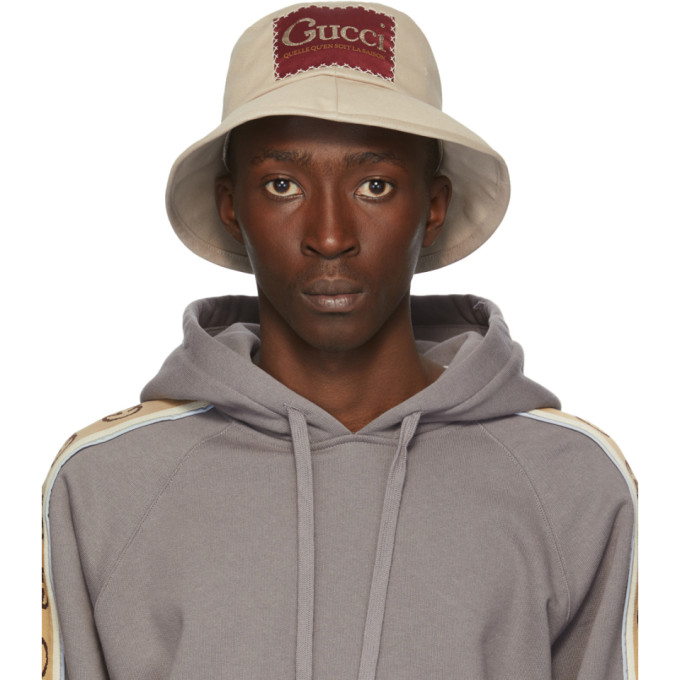 Gucci Beige Label Bucket Hat