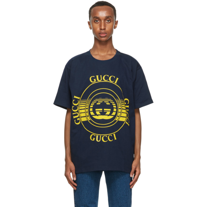 navy gucci shirt