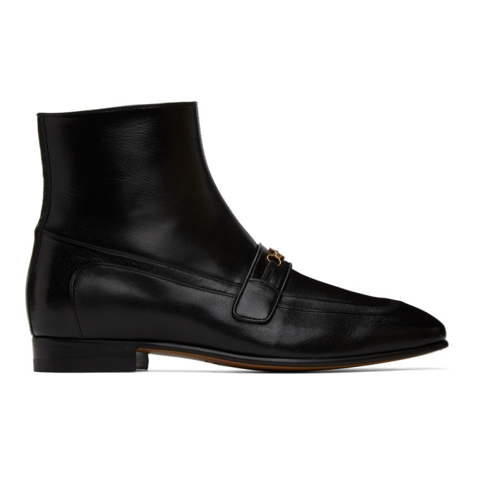 GUCCI BLACK DRACMA BOOTS