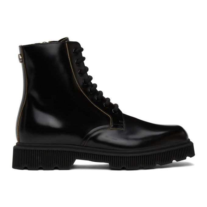 gucci brown leather boots