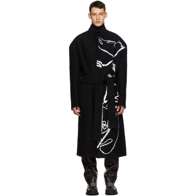 Sean Suen Sean Suen Black Robe Coat