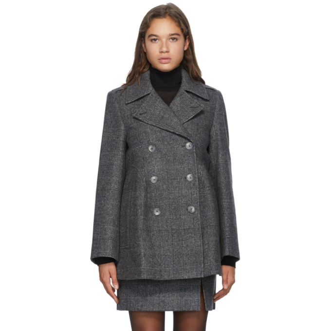 Nina Ricci Nina Ricci Grey Wool Double-Breasted Jacket