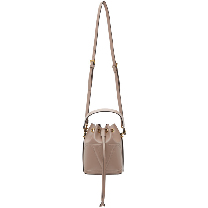 VALENTINO GARAVANI VALENTINO PINK VALENTINO GARAVANI VLOGO BUCKET BAG