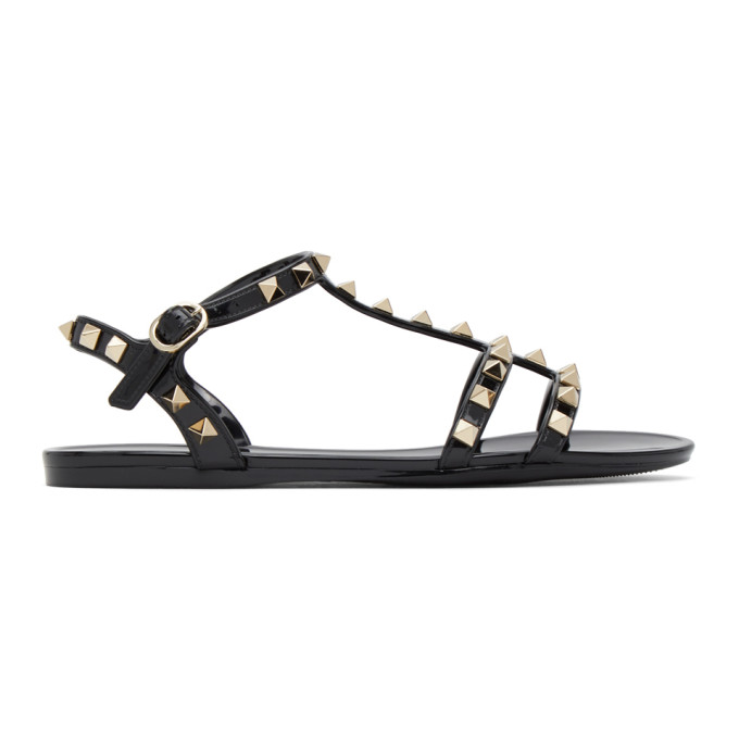 valentino rockstud jelly thong sandals