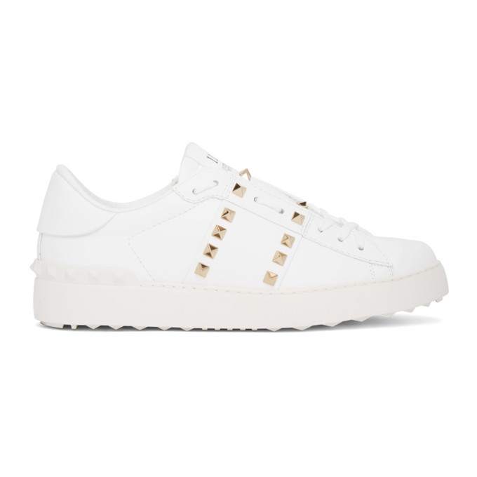 valentino open low rockstud untitled sneaker