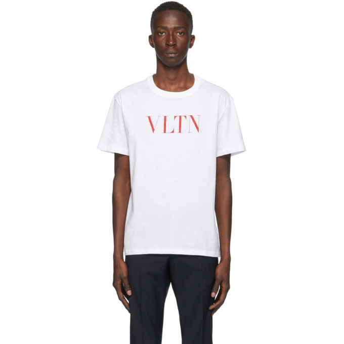 Valentino White and Red VLTN T-Shirt