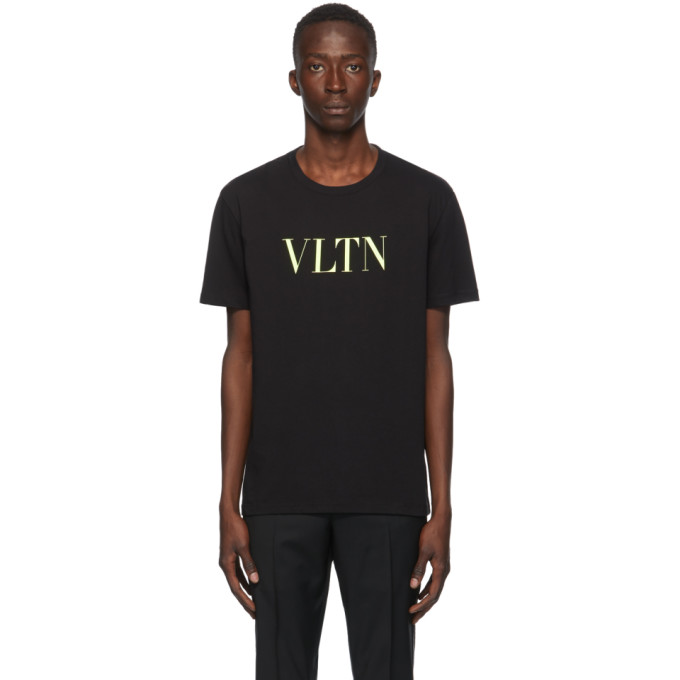 Valentino Black and Yellow VLTN T-Shirt