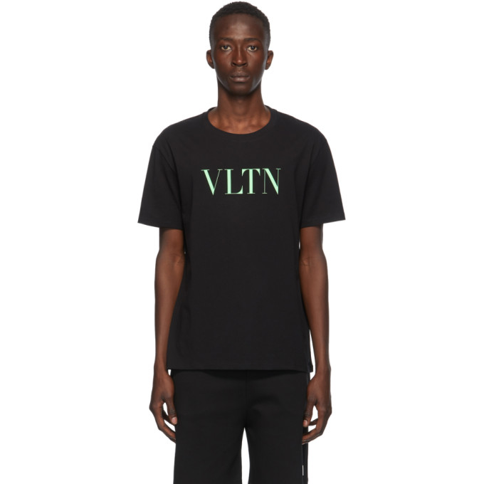 Valentino Black and Green VLTN T-Shirt