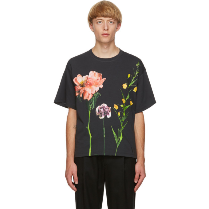 Valentino Black Inez and Vinoodh Edition Floral T-Shirt