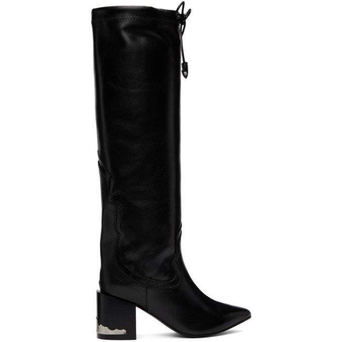 Toga Pulla Black Drawstring Boots