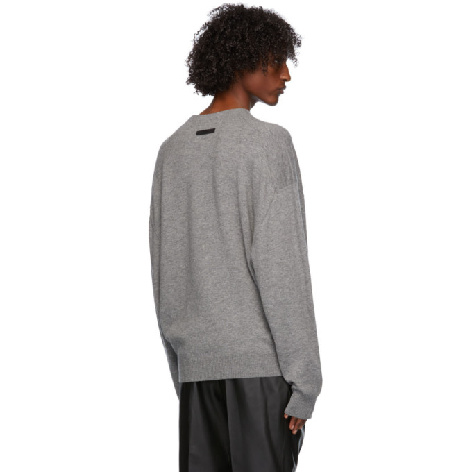 ERMENEGILDO ZEGNA X FEAR OF GOD FEAR OF GOD ERMENEGILDO ZEGNA GREY WOOL HENLEY