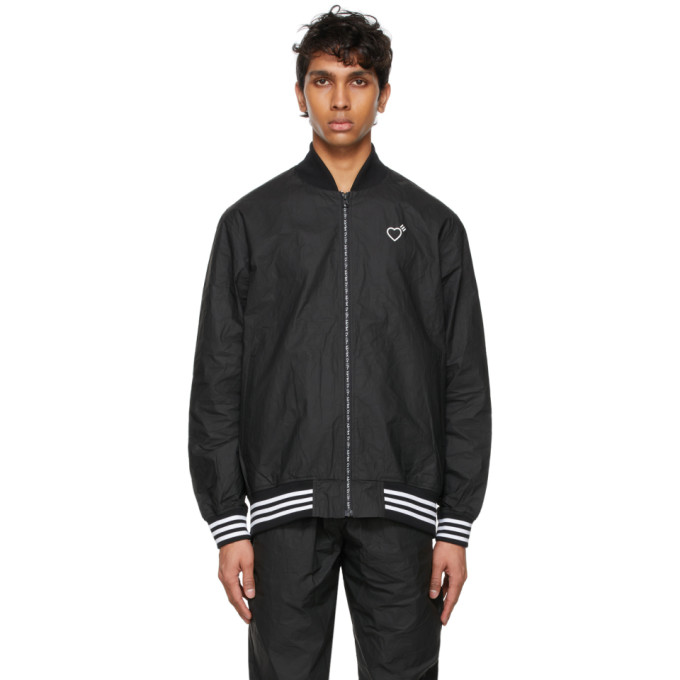 Adidas X Human Made Black Tyvek® Track Bomber Jacket