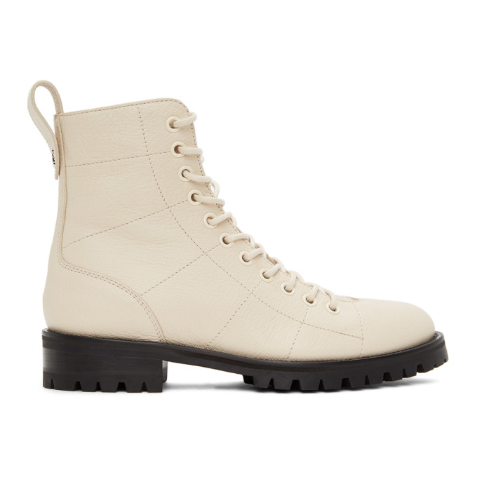 Jimmy Choo Off-White Cruz Flat Boots