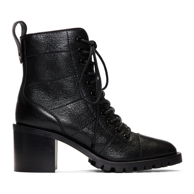 Jimmy Choo Black Leather Cruz 65 Boots