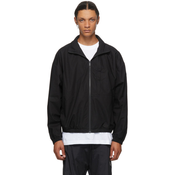 Marcelo Burlon County of Milan Marcelo Burlon County of Milan Black Logo Tech Track Jacket