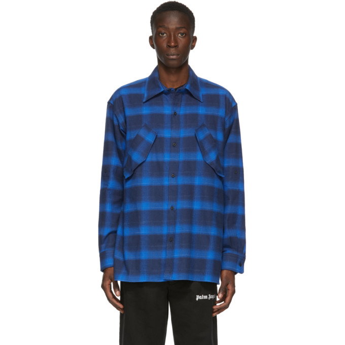 Marcelo Burlon County of Milan Blue CountyScript Shirt