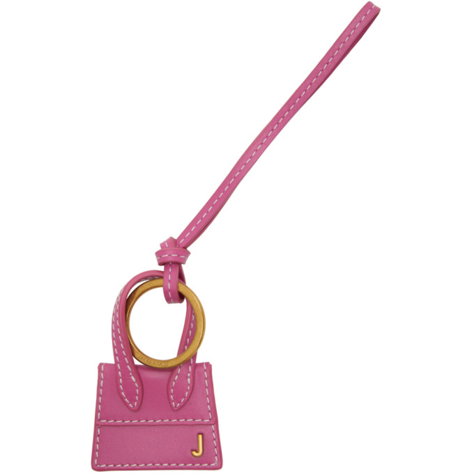 Jacquemus Pink and Gold Le Porte Cles Chiquito Keychain