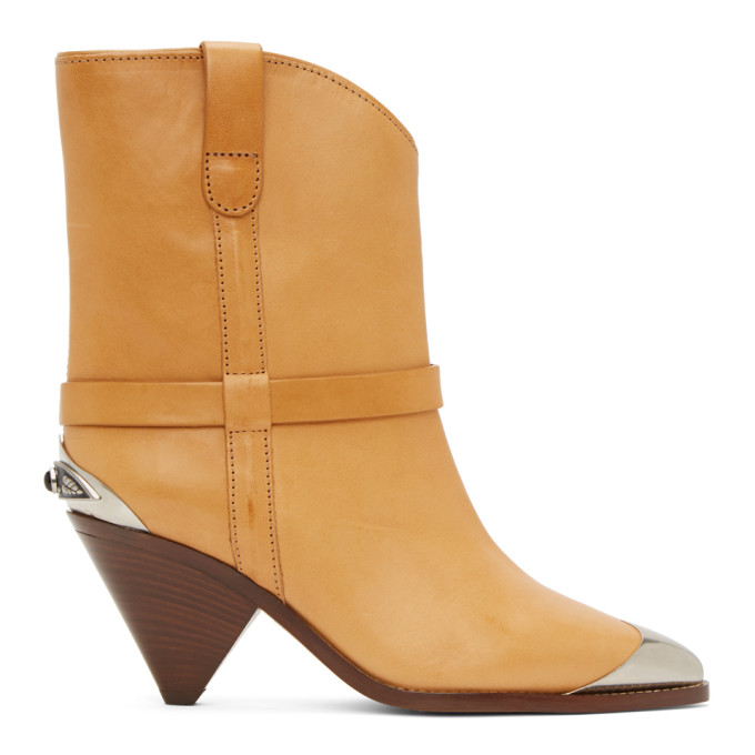 Isabel Marant Tan Limza Ankle Boots