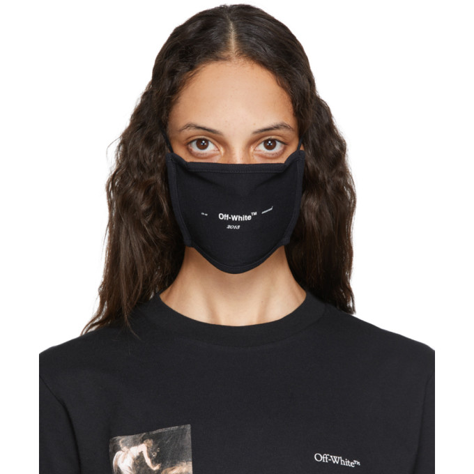 Off-White Black Logo Mask