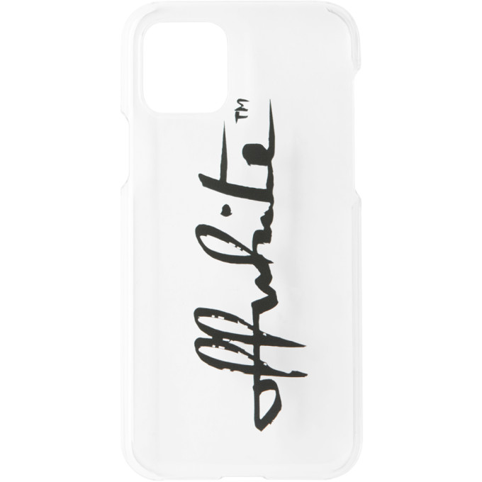 Off-White Transparent Logo iPhone 11 Pro Case