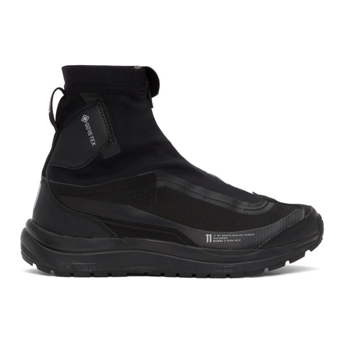 Click to view more detailed imagery on our partner's website 11 By Boris Bidjan Saberi Black Salomon Edition Bamba 2 High Sneakers