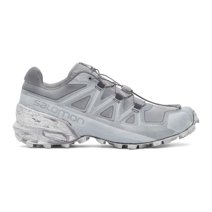 Click to view more detailed imagery on our partner's website 11 By Boris Bidjan Saberi Grey Salomon Edition Bamba 1.x Low Sneakers In Light Grey