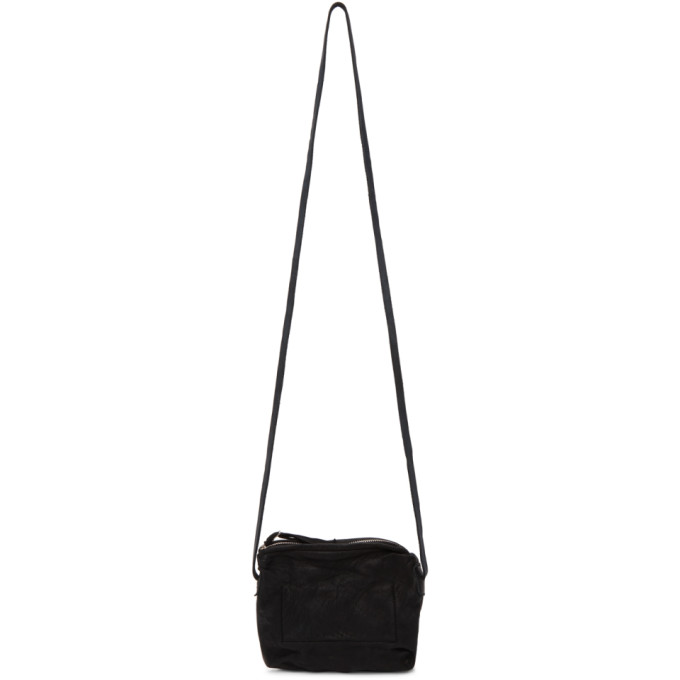 Boris Bidjan Saberi Black Simple Messenger Bag