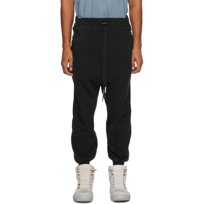 Boris Bidjan Saberi Black Coated Lounge Pants