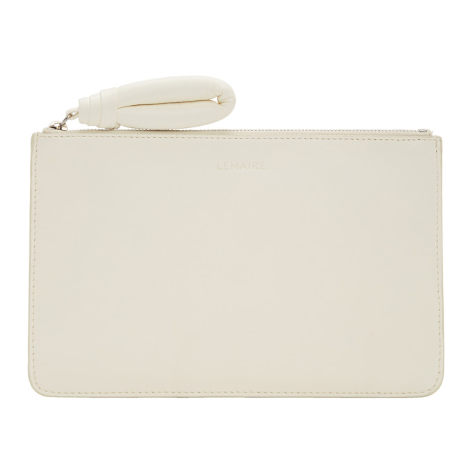 Lemaire White A5 Pouch