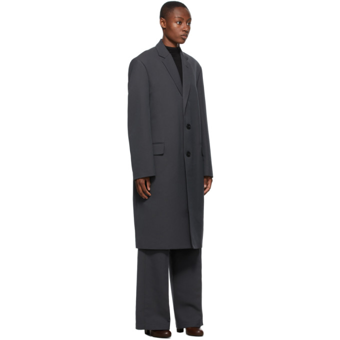 LEMAIRE LEMAIRE GREY WOOL SUIT COAT