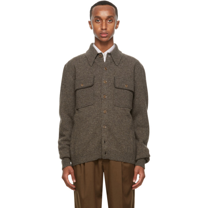 Lemaire Lemaire Brown Overshirt Jacket