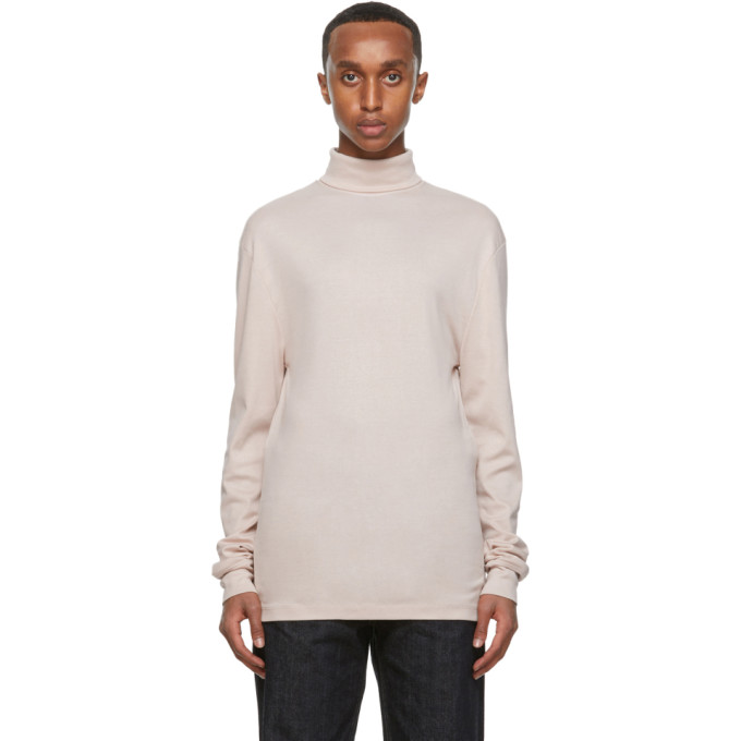 Lemaire Pink Rib Turtleneck