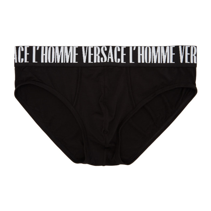 Versace Underwear Black Versace LHomme Briefs