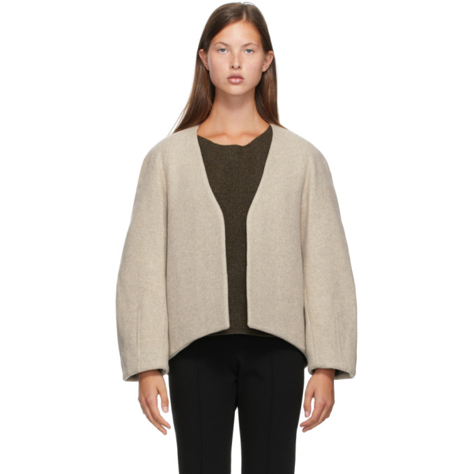 LOW CLASSIC LOW CLASSIC Beige Classic No Button Jacket