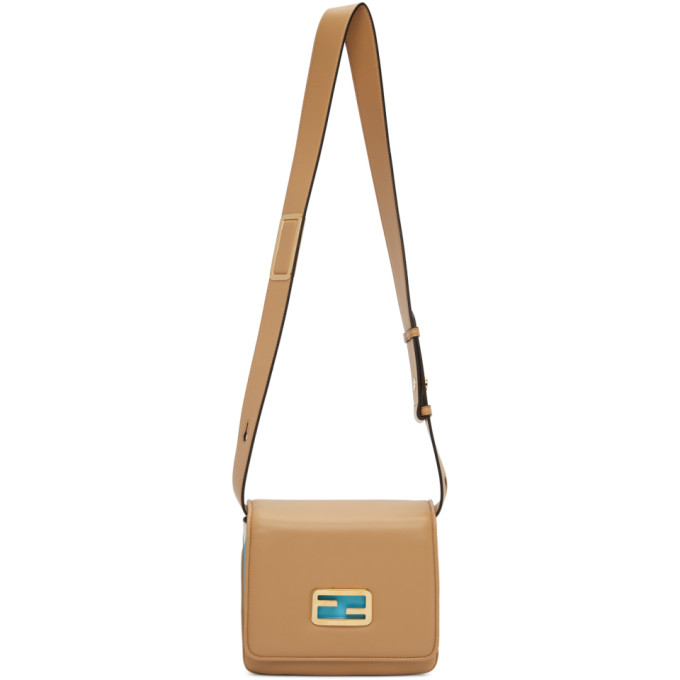 Fendi Beige Small Shiny ID Bag