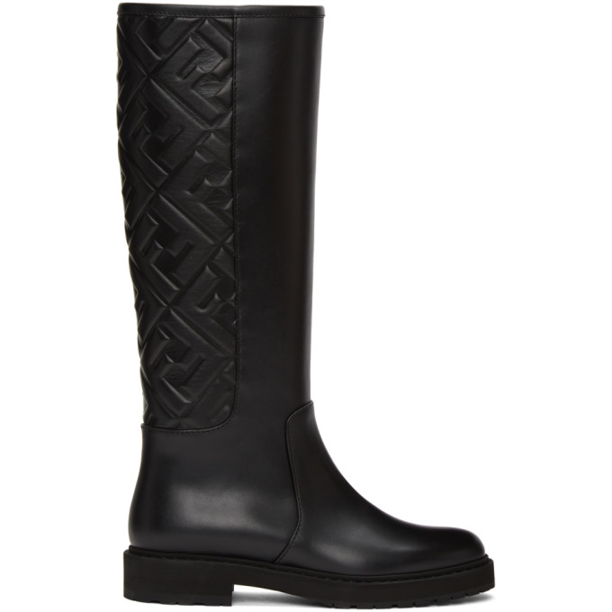 Fendi Black Forever Fendi Tall Boots