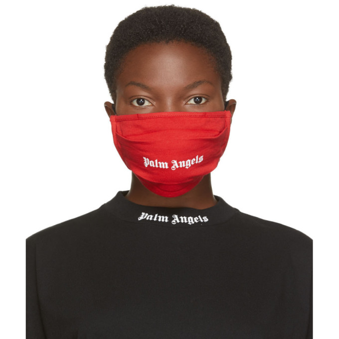 Palm Angels Red Logo Mask