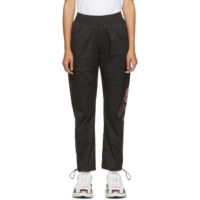 palm angels black and pink track pants