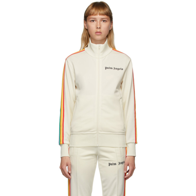 PALM ANGELS PALM ANGELS OFF-WHITE RAINBOW CLASSIC TRACK JACKET