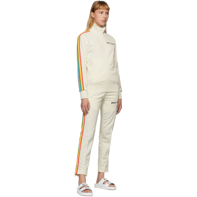 PALM ANGELS PALM ANGELS OFF-WHITE RAINBOW CLASSIC TRACK JACKET
